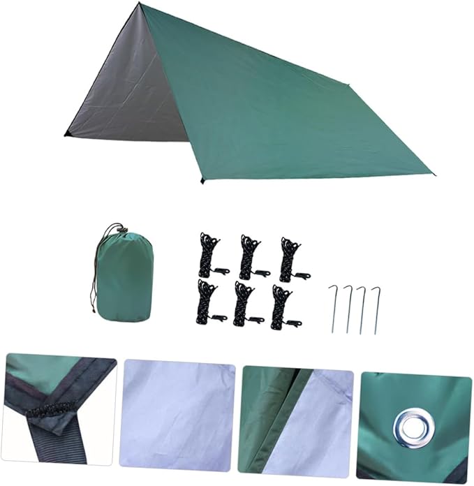 1Set Canopy Tent for Outdoor Travel Durable Camping Shelter for People UV Protection Lightweight Design for Hiking Picnics and Beach Use