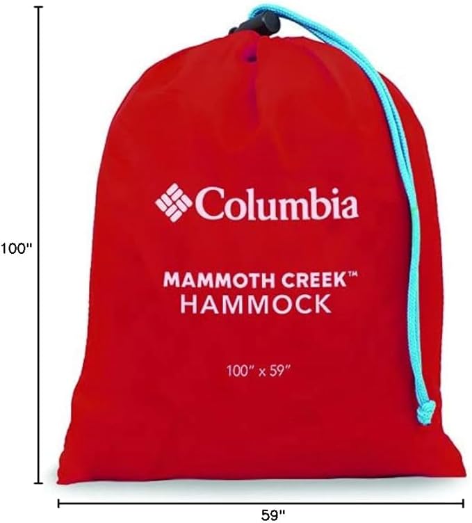 Columbia Hammock | 1 Person Outdoor Camping Hammocks for Men Women and Kids. Essential Backpacking Gear Perfect for Hiking or Just Hanging Out