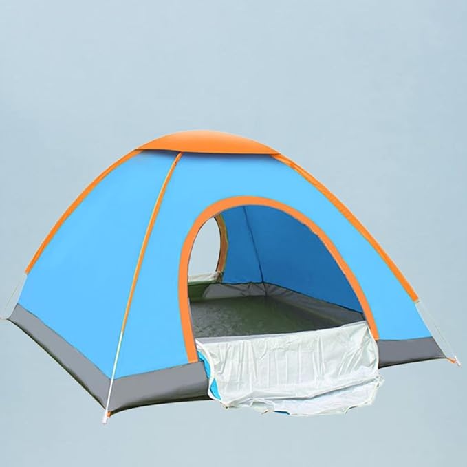 VICASKY Automatic Folding Tent for Persons Family Tent for Camping Beach Parties Lightweight Durable Easy Setup with Ground Nail Interior Light