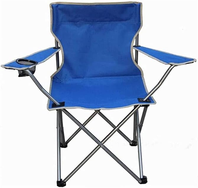 JSEIAJB Folding Chair Portable Fishing Car Supplies Stool Beach Outdoor Camping(Blue)