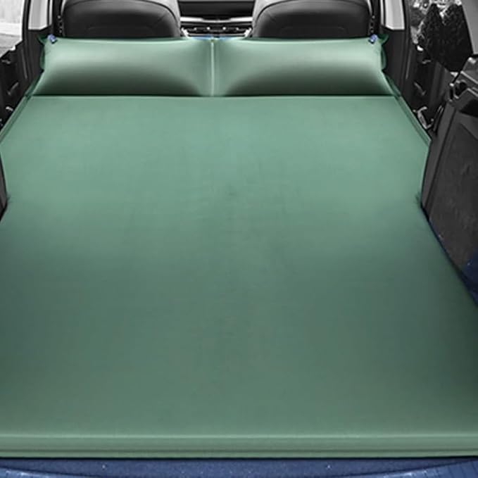Car Air Bed for Tesla Model-S 2016 2017 2018 2019Portable Air Mattress Thicker Bed Mattress Travel Inflatable Mattress Travel Camping Air Cushion AccessoriesGreen