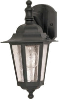 Nuvo Lighting 60/3475 Transitional One Light Outdoor Wall Mount from Cornerstone Collection in Black Finish