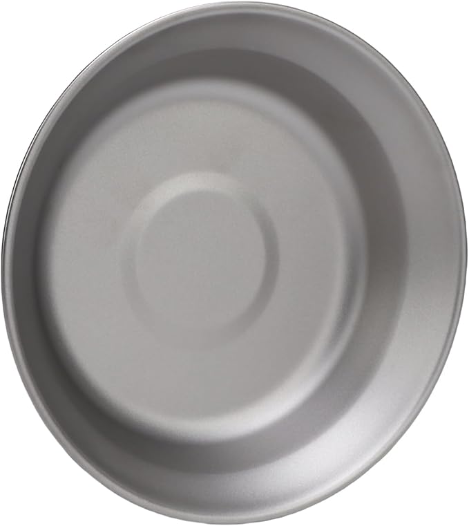Fabater Ti Camping Plate 500ml Lightweight Outdoor Dish Cookware with Multi Functional Camping Utensil for Backpacking Hiking Fishing Picnic Survival BBQ Cooking