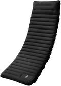 4 Inch Extra Thick Self-Inflating Camping Sleeping Pad – Spliceable for Hiking Fishing &amp Outdoor Use(Black)
