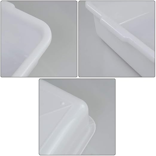 Small Bus Tubs Commercial Set of 4 Plastic Wash Basin 8 Liter