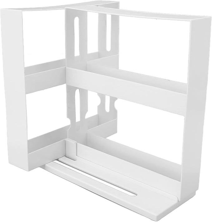 Sliding Rack Large Capacity Nonslip Bottom Pull Out Rotating Rack for Kitchen Supplies or Home Items Plastic