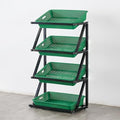 Store Display Rack Wall Mounted Storage Rack Supermarket Convenience Store4-5 Layer Supermarket Display Shelves Commercial Fruit &amp Vegetable Racks Single Row Onion &amp Potato Organizer Lar