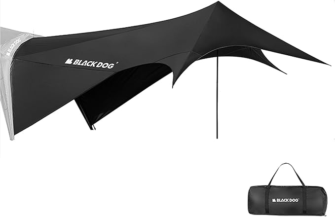 Blackdog Camping Canopy Tent - Quick Easy Set up Instant Pop up Tents for Camping 4-6 Person UV Resistant Sun Shelter for Sporting Events Family Camping Trip Outdoor Activities