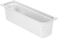 Restaurantware-Kitchen Tek 1/2 Size Long Steam Table Pans 6 Anti-Jam Steam Pans - Lids Sold Separately 6” Deep 24 Gauge Stainless Steel Hotel Pan Freezable for Catering Events and Parties
