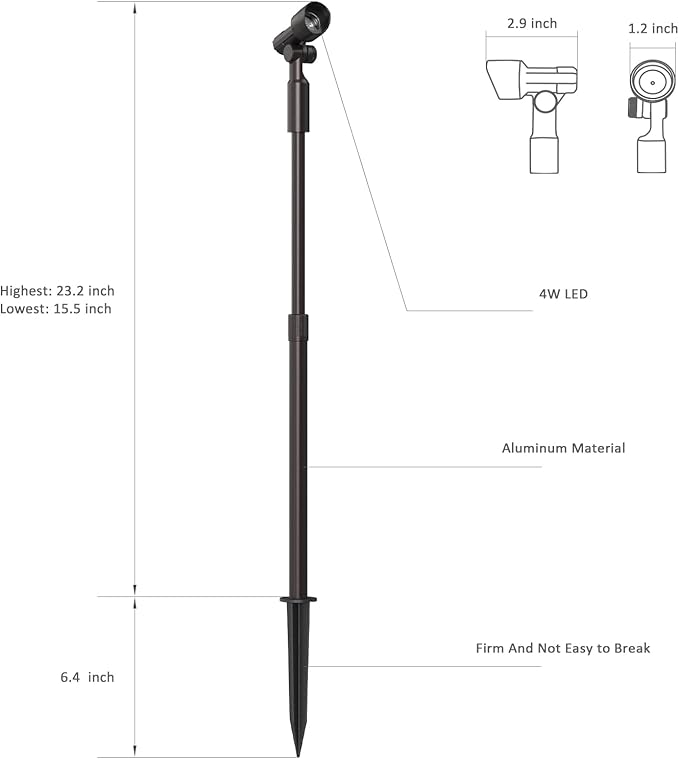 Malibu LED ORB 10-Watt Equivalent Floodlight (w/Telescoping Pole)