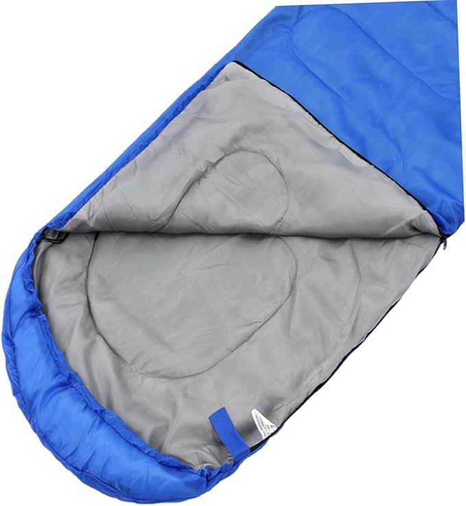 Winter Thickened Outdoor Camping Warm Envelope with Drawstring Hood for Hiking Backpacking and Cold Weather Survival Activities