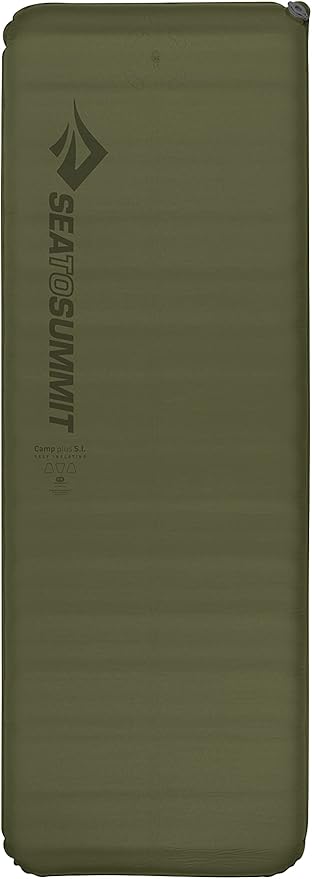 Sea to Summit Camp Plus Self-Inflating Foam Sleeping Mat for Camping Rectangular - Regular (72 x 25 x 3 inches)