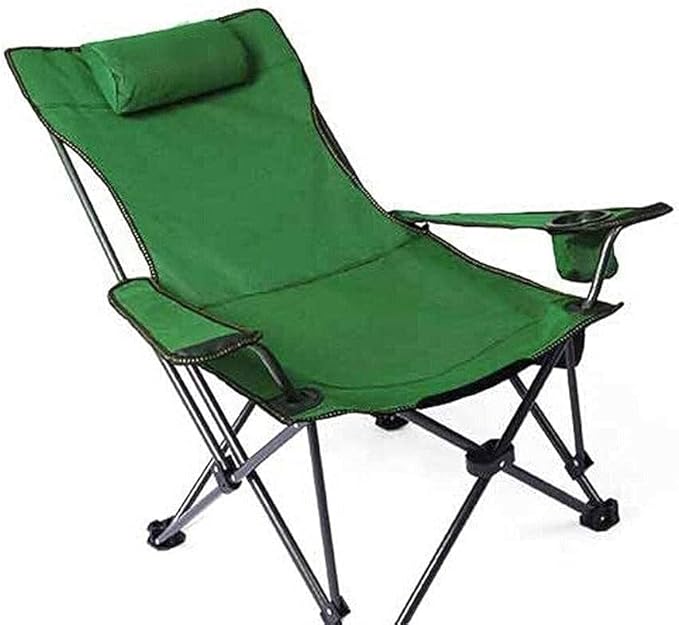 Portable Outdoor Camping Chair with Armrests Cup Holder and Storage Bag Ultralight Folding Chair for Hiking Beach Picnic and Travel