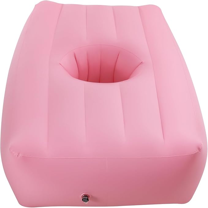 BBL Bed After Surgery for Sleeping PVC Inflatable Mattress with Hole for Post-Surgery Recovery Ergonomics PVC Air Bed with Pump for Camping Hiking Travel Pool Home Guest Use