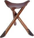 Fishing Chair Portable Folding Fishing Chair Outdoor Leather Cowhide Camping Chair Retro Super