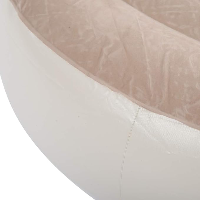 Inflatable OttomanRound slothful StoolPortable PVC Inflatable Soft air Chair seat for Garden and Camping Fitness and Sports