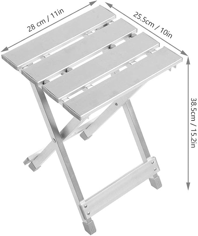 Camping Stool Mini Portable Folding Stool Portable Stainless Steel Fishing Folding Chair Outdoor Camping Folded Seat