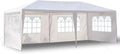 10'X20' Outdoor Party Tent with 4 Removable Sidewalls Waterproof Canopy Patio Wedding Gazebo White