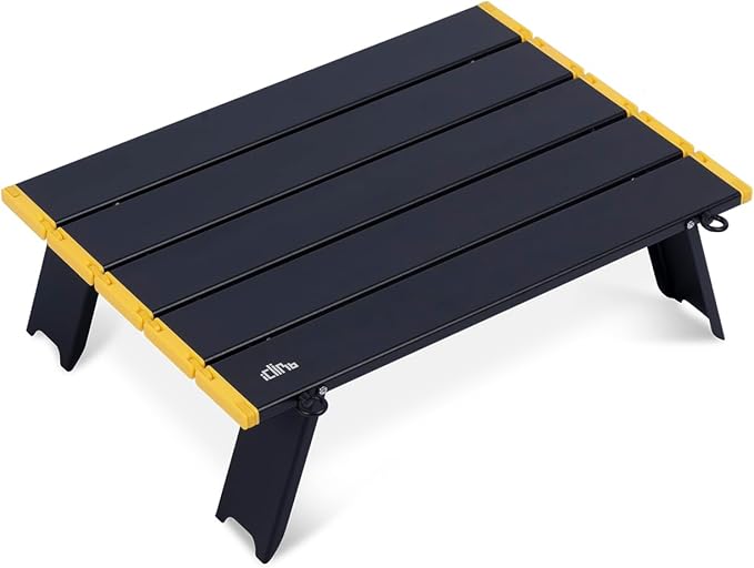 iClimb 1 Heated Camping Blanket and 1 Mini Folding Table Ultralight Compact for Adults Outdoor Camping Backpacking Hiking