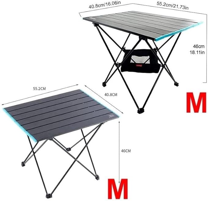 Portable Camping Table Lightweight &amp Compact Folding Side Table for Easy Travel Aluminum Alloy Perfect for Outdoor Activities