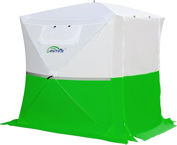 Goutime Professional Work TentInstant Pop-Up Canopy Tent 2x2m Heavy-Duty Portable Shelter for Construction Site Outdoor Workshop Warehouse &amp CampingGreen