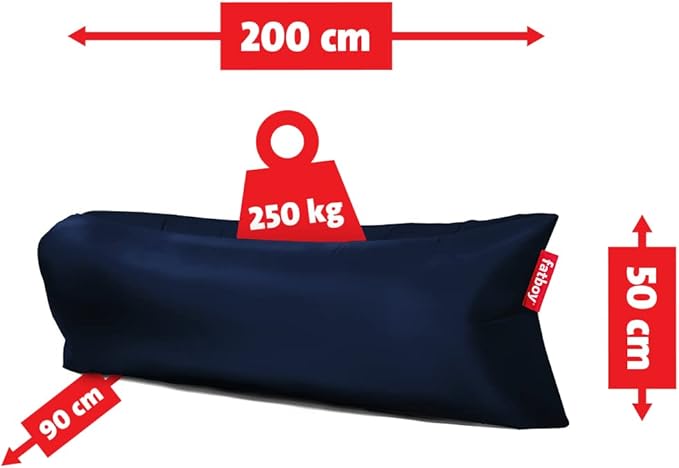 Fatboy Lamzac The Original Version 3.0 Inflatable Lounger with Carry Bag Dark Blue