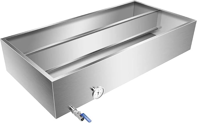 Maple Syrup Evaporator Pan Stainless Steel Maple Syrup Boiling Pan With Valve For Boiling Maple Syrup48 W/divide Plate
