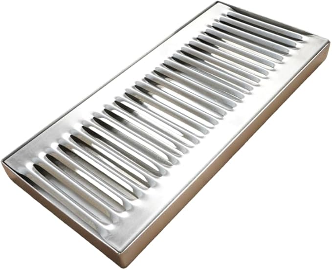Rattleware Stainless Steel Drip Tray (5 x 11) – Durable Rust-Resistant Spill Catcher for Beverage Dispensers Coffee Makers &amp Kitchen Appliances – Easy to Clean with Sleek Modern Design