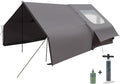 Inflatable Camping Tent with Electric Air Pump - 420D Heavy Duty Oxford - 5 Min Auto-Inflation - Panoramic Stargazing Skylight - 4 Season Luxury Glamping Cabin 4-10 Person Multiple Sizes