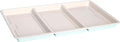 Tasty Smart Solutions Bakeware 17-Inch x 11-Inch 3-Section Roasting Pan Durable Carbon Steel for Even Cooking Premium Nonstick Coating Divided Design for One-Pan Meals Dishwasher Safe Aqua