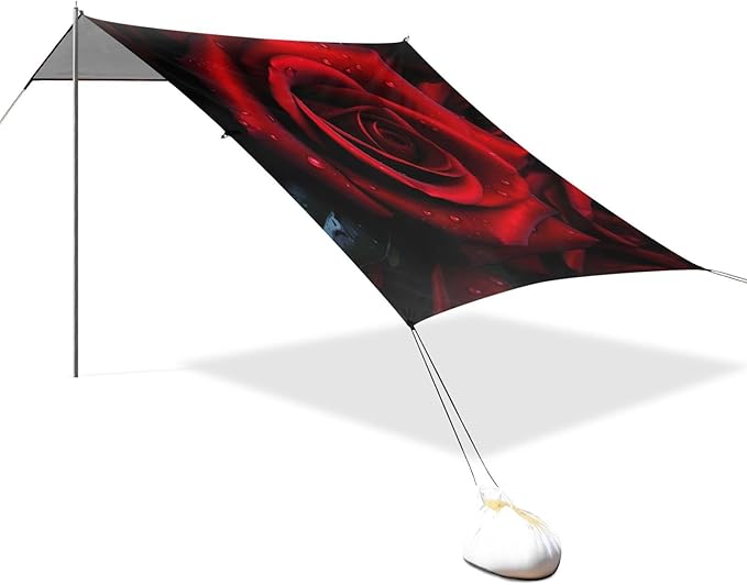 Rose Flower FloralCamping Sun Shelters 9.2 x 10.5 FT Beach Canopy Tent Sun Shade with Carrying Bag for Camping Trips Fishing Backyard Fun or Picnics 21340861