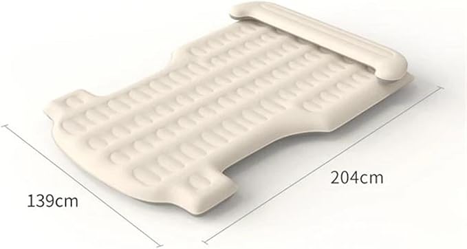 Car Inflatable Mattress SUV Inflatable Mattress Automatic Inflatable Camping Bed Portable Travel Bed Thick Flocked PVC Mattress (Pig)