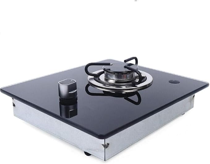 Propane Gas Cooktop Single Burner Stove portable Camping Stove L-P-G 1800W Tempered Glass Gas Hob Cooker with Knob-Control for RV Outdoor Kitchen Boat Caravan Camper