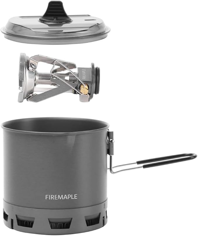 Fire-Maple Petrel Quickboil Pro Ultralight Cooking System – Compact &amp Fast-Boiling Backpacking Stove Pot Set Ideal for Hiking Solo Camping Travelling Hunting Trips | Petrel G2 Cooking Set
