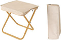Foldable Backpack Stool Portable Small Mazar Satchel Pen Bag Camping Lightweight Outdoor Folding ChairCompatible For Fishing Travel(Beige S No Strap)