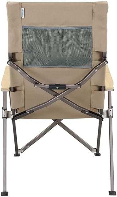 Kakadu Revived Recliner Adjustable Camping Chair w/ 4 Reclining Positions Recycled Heavy-Duty Canvas w/Rugged Aluminum Frame and Bamboo Armrests Foldable Chair Includes Carry Bag
