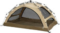 DOD Duo 1Pull Tent - 2 Person Breathable Polycotton Inner Tent - Waterproof Instant Setup Dome Camping Tent with Enclosed Awning - Easy Pop Up - Tan