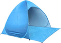 1Pc Automatic Beach Tent Lightweight Sun Shelter Quick Setup Seconds Portable Outdoor Camping Tent for Beach Party Fishing Hiking Blue