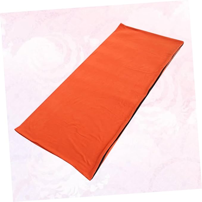 PRETYZOOM Portable Orange Fleece with Adjustable Opening and Breathable Zipper Compact Travel Storage for Camping Hiking Backpacking and Outdoor Activities Multifunctional Linkable Design
