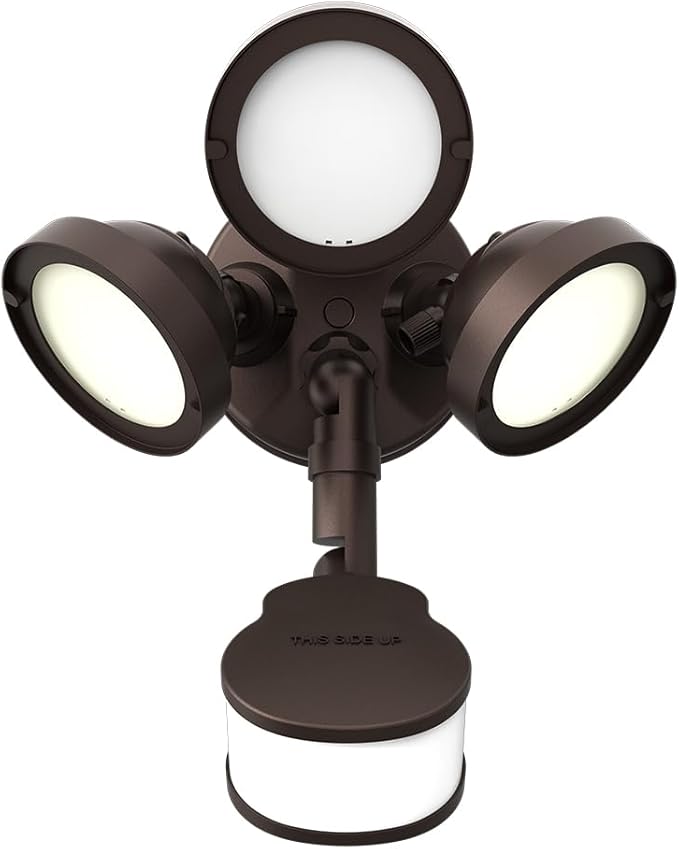 HALO TGS LED Outdoor Security LED Flood Light with Motion Sensing Lumen Select and Dusk-to-Dawn - Bronze - TGS3S403MRCB