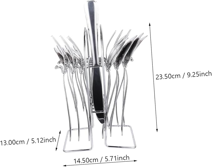 Cabilock Stainless Steel Utensil Set Spoons Forks Camping Cutlery Lightweight Reusable Dishwasher Safe for Daily Use