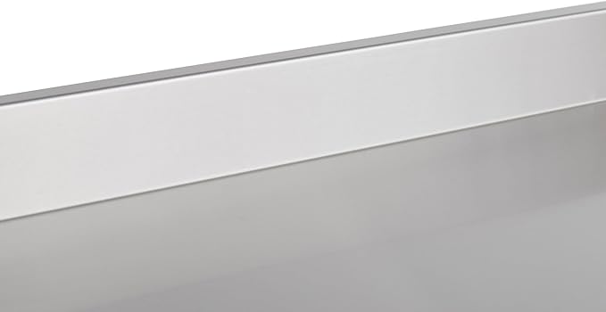 Kratos Stainless Steel Kitchen Prep Table 72x24 with Backsplash and Undershelf NSF Worktable for Restaurants - 16ga/304SS