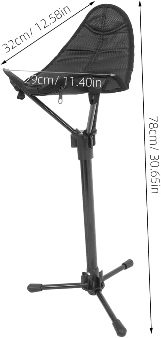 Portable Telescoping Folding Stool for Outdoor Adventures Adjustable Height Camping Chair Stable and Comfortable Fishing and Gardening Stool Collapsible Design for Hiking Picnics and Travel