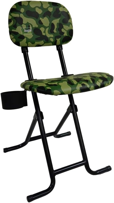 Camouflage- Foldiing Sit Stand Stool