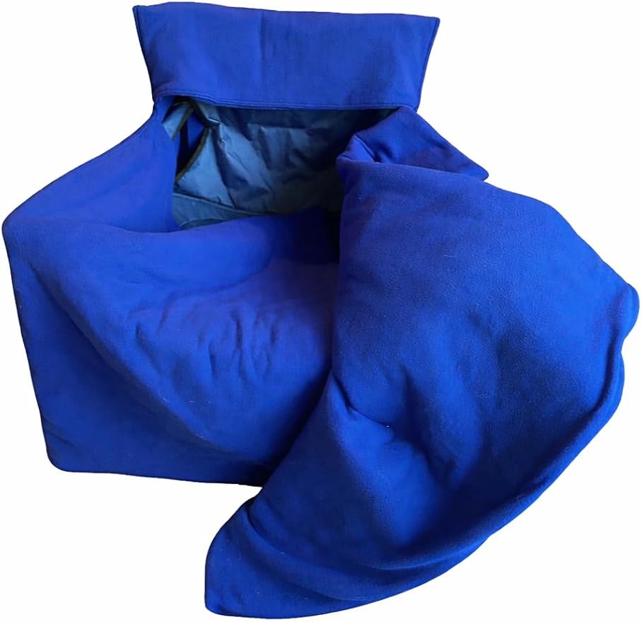 Insulated Sideline Blanket Insulated Polar Fleece and 3M™ Thinsulate™ Fully Enclosed Chair Blanket for Camping and Outdoor Sports Events (Blue Polar Fleece)