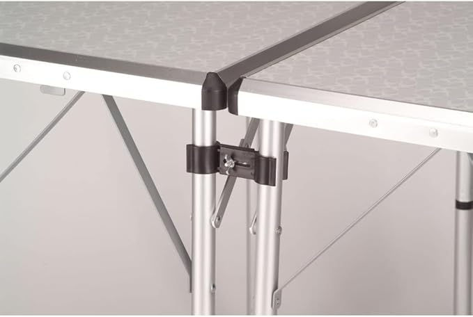Coleman 4-in-1 Outdoor Folding Table Lightweight Camping Table with 3 Adjustable Heights &amp Carry Handle Great for Patio/Deck Camping Tailgating &amp More