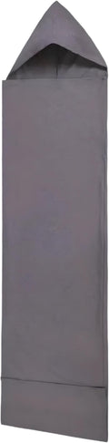Ultra-Thin Adult Travel Sleeping Bag Liner with Hood 72.8 X 19.7 in for Camping and Hotel Use