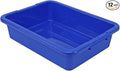 QUANTUM STORAGE SYSTEMS FSB-20155RBL Ribbed Bottom Bussing Tubs Heavy Duty Part Organizer Blue Bins 20 L x 15 W x 5 H 12 Pack