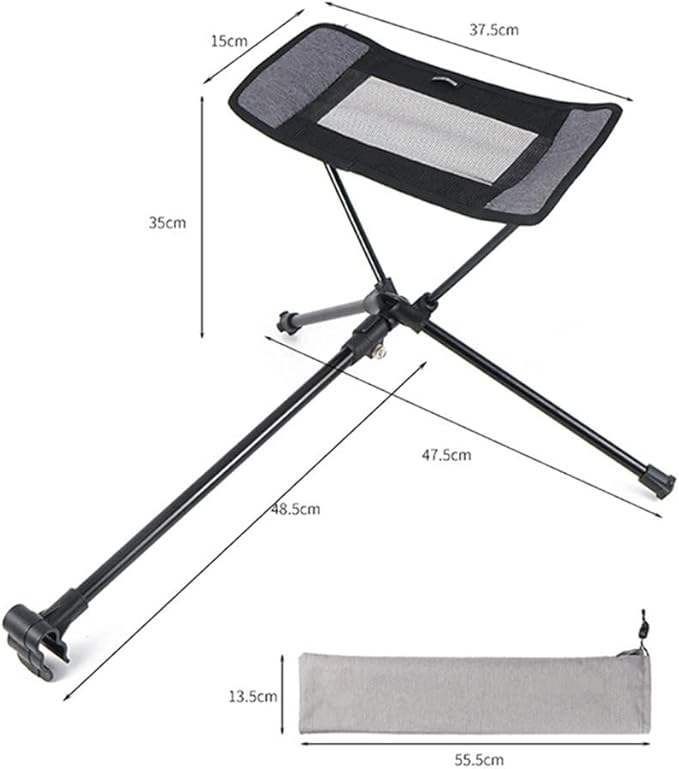 Portable Stool Footstool for Camping Beach Chair Folding Fishing Outdoor BBQ Camping Chair Foot Recliner Foot Rest