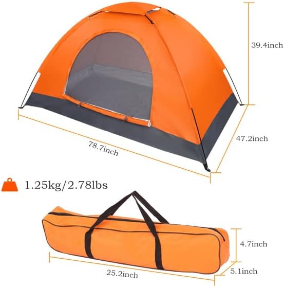Double Door Camping Dome Tent